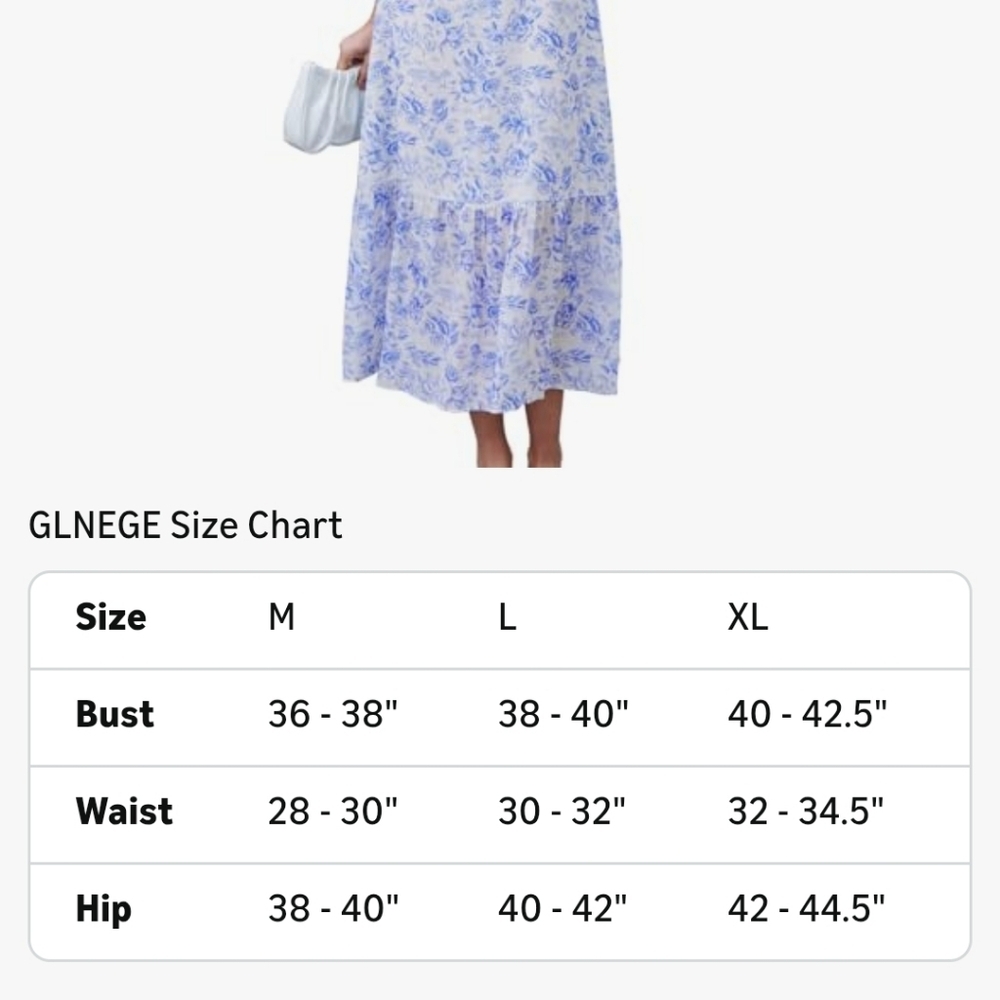 Chic Blue And White Floral Maxi Dress - Picture 6 of 16